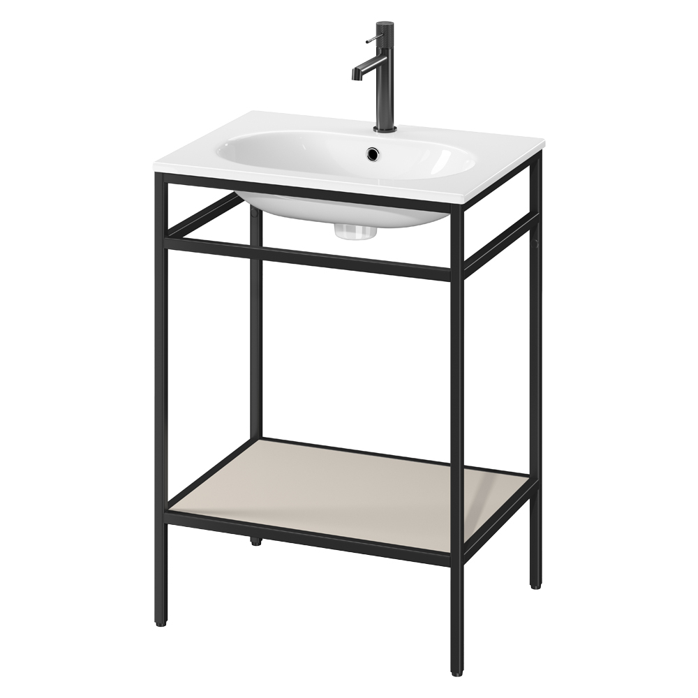 Servantskap Balans 60 cm med Beige Hylle
