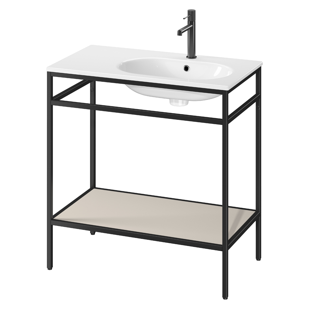 Servantskap Balans 80 cm med Beige Hylle
