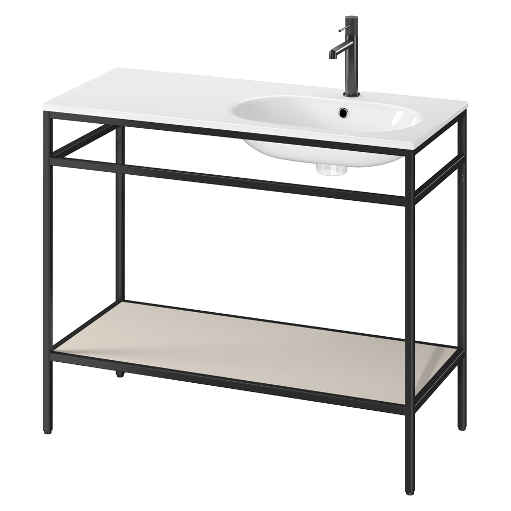 Servantskap Balans 100 cm med Beige Hylle