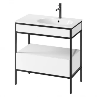 Servantskap <strong>Balans</strong>  80 cm med Hvit Lådor