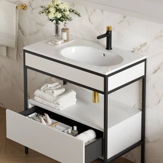 Servantskap <strong>Balans</strong>  80 cm med Hvit Lådor