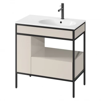 Servantskap <strong>Balans</strong>  80 cm med Beige Lådor & Skap