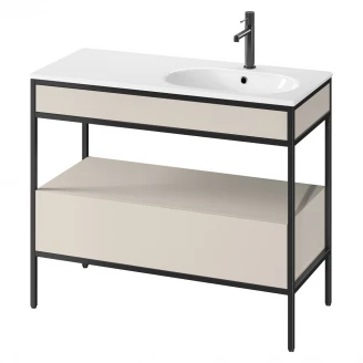 Servantskap <strong>Balans</strong>  100 cm med Beige Lådor