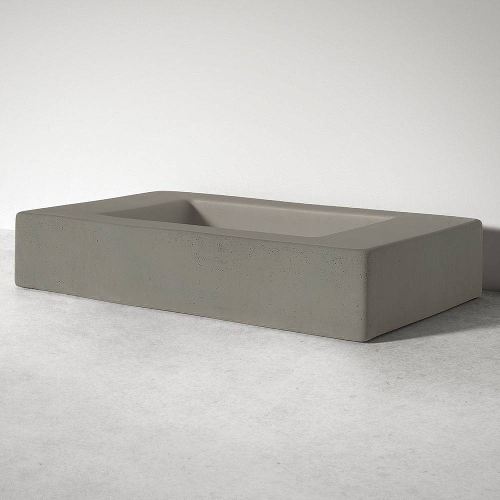 Sira Håndlagde Sement Servant River Grå-Antrasitt Matt 80 cm