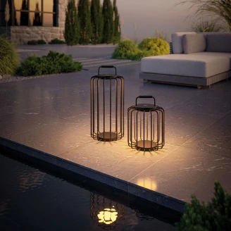 Villeroy & Boch Batteri Utendørs Bordlampe <strong>Bangkok</strong>  Svart Matt