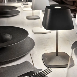 Villeroy & Boch Utendørs Bordlampe Napoli 2.0 Svart Matt