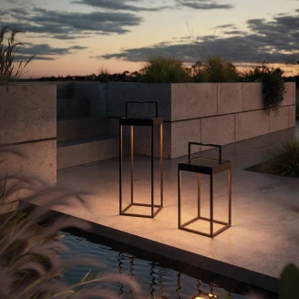 Villeroy & Boch Utendørs Bordlampe <strong>Cannes</strong>  Svart Matt
