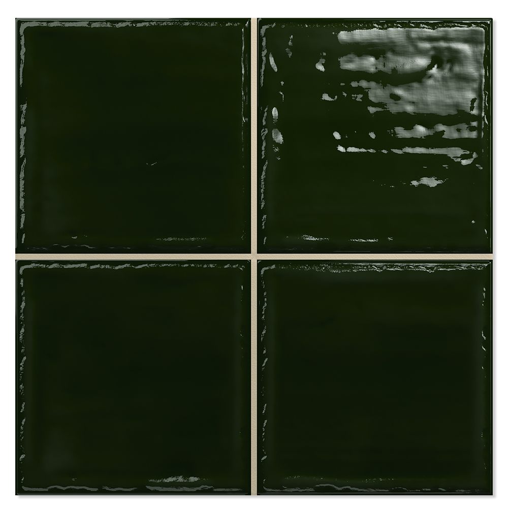 Veggflis Celest Mørk Grønn Blank 20x20 (10x10) cm