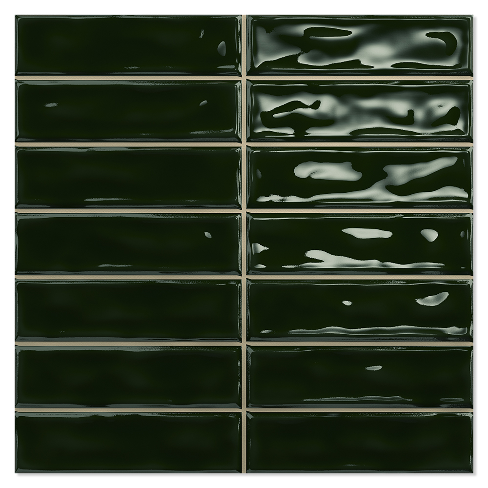Veggflis Celest Mørk Grønn Stick Blank 20x20 (2.5x10) cm
