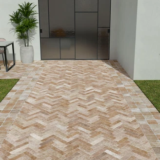 Gulvflis <strong>Brickscape</strong>  Beige Matt 6x24 cm