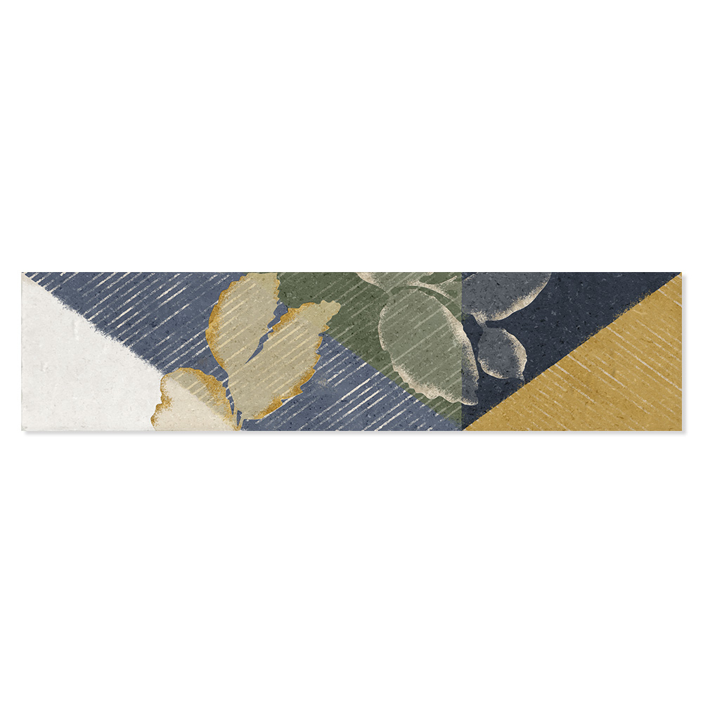 Dekor Gulvflis Slick Flerfarget Blank 6x25 cm