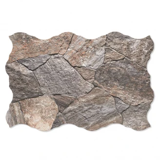 Klinker <strong>Deva</strong>  Grå Mat-Relief 44x66 cm