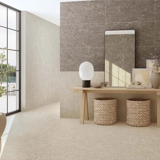 Gulvflis <strong>Cipher</strong>  Beige Matt 120x120 cm