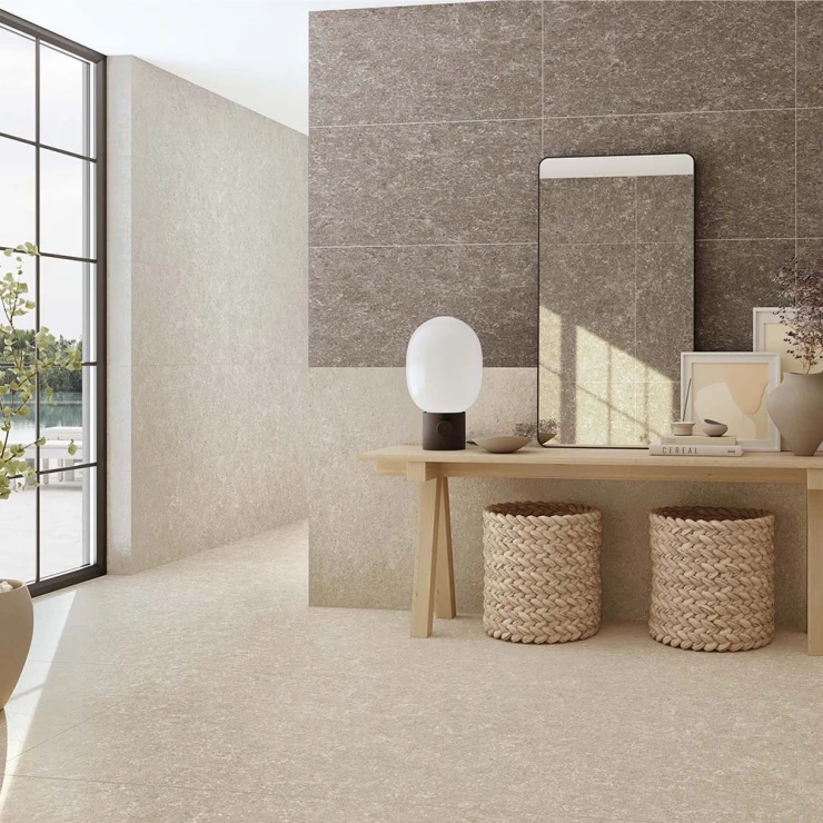 Gulvflis Cipher Beige Matt 120x120 cm