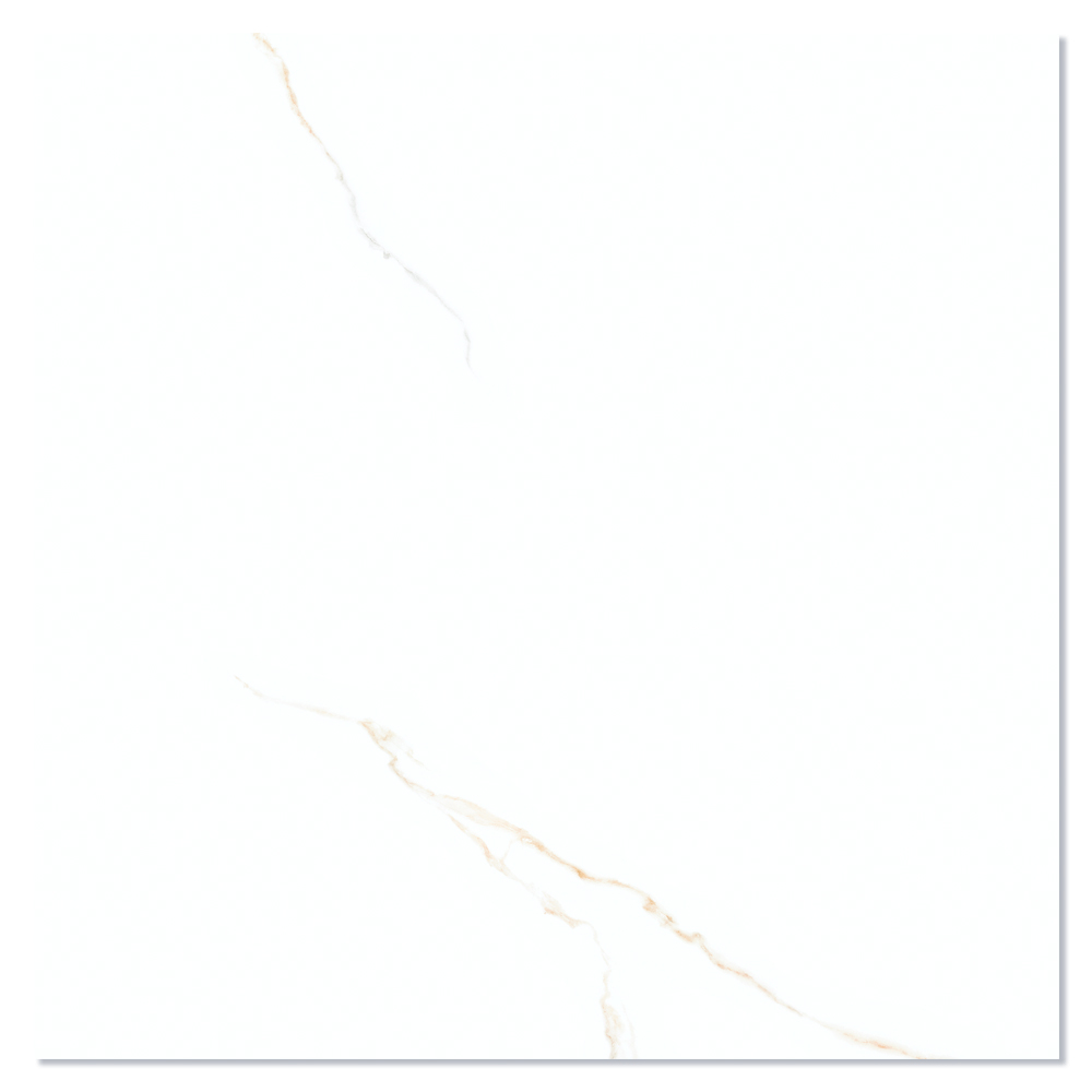 Marmor Gulvflis Nordiva Vit-Guld Polert 98x98 cm