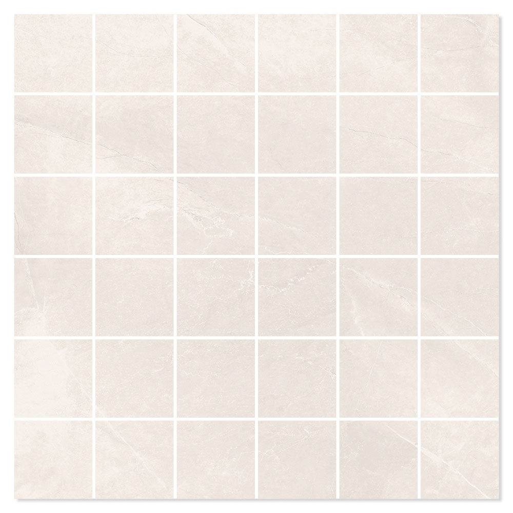 Marmor Mosaikkflis Alteza Hvit Matt 30x30 (5x5) cm