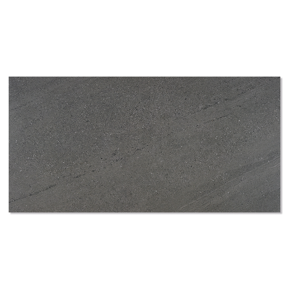 Utendørsflis Sandstorm Mørk Grå Matt 60x120 cm Tykkelse 20 mm