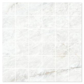 Marmor Mosaikkflis <strong>Vitality</strong>  Hvit Matt 30x30 (5x5) cm