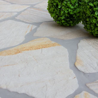 Gulvflis <strong>Garden Stone</strong>  Hvit Matt 23x33 cm