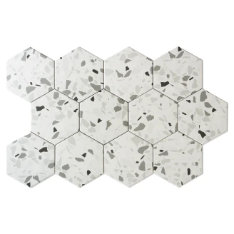 Sekskant Gulvflis Calm Beige Matt 14x16 cm