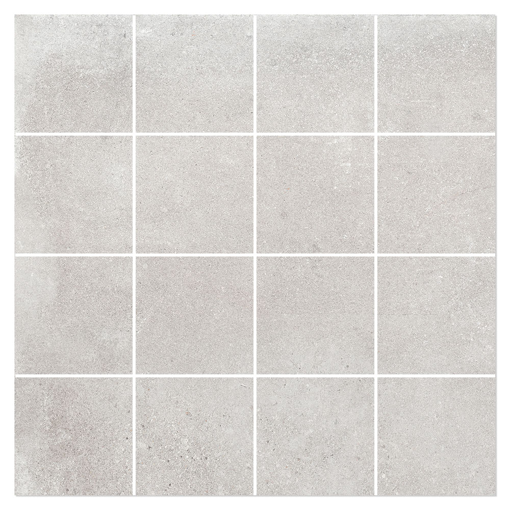 Mosaikkflis Ivrea Lys Grå Matt 30x30 (7x7) cm