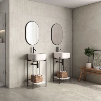 Veggflis <strong>Ivrea</strong>  Beige Matt Relieff 40x120 cm