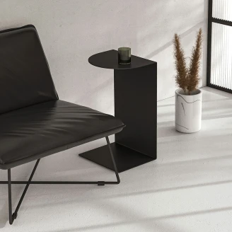 Sidebord <strong>Sommardopp</strong>  Svart 37x60 cm
