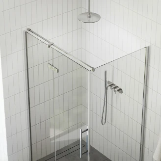 Ravak Dusjhjørne Cool! 110 + 100 cm Krom Blank