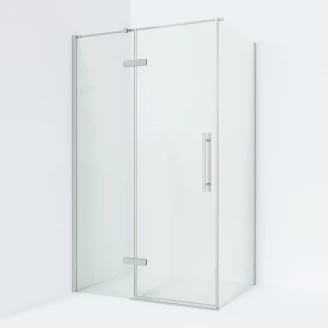 Ravak Brusehjørne <strong>Cool!</strong>  120 + 90 cm Krom Blank