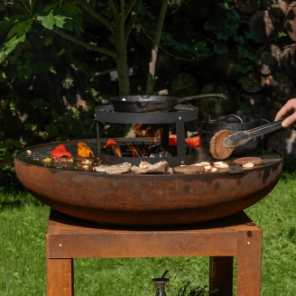 <strong>Heat</strong>  Grillrist til Ildskål Set Bakka Krom Blank