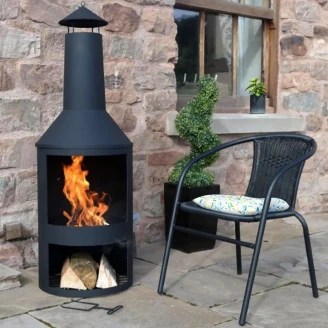 <strong>Heat</strong>  Ildsted Larvik Sort Matt