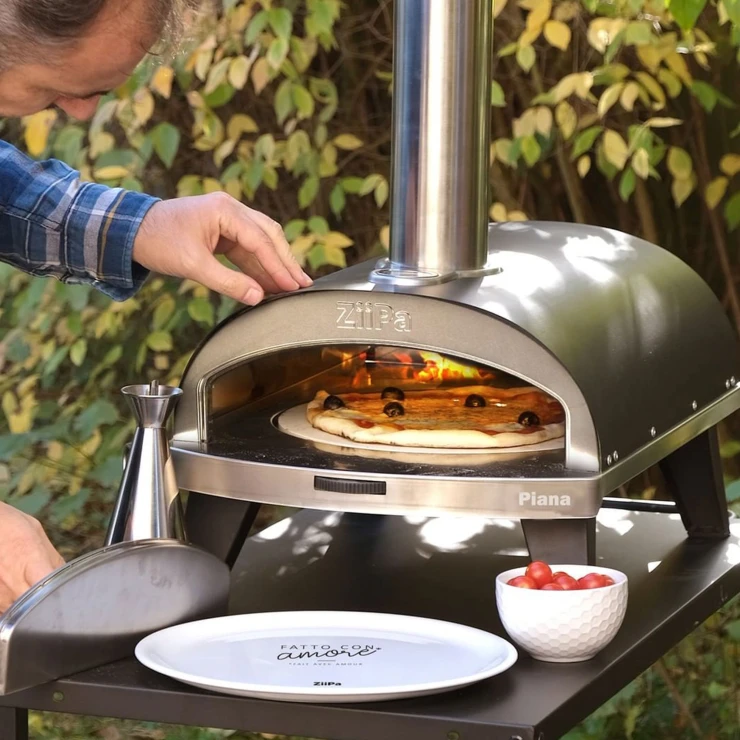 Ziipa Pizzaovn Grønn, Trepellets