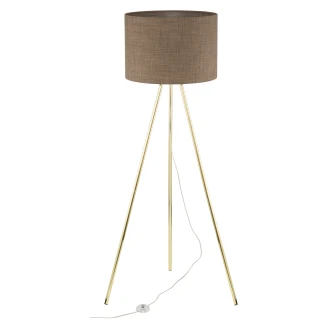 Gulvlampe <strong>Norrland</strong>  Brun Matt, Gull Blank