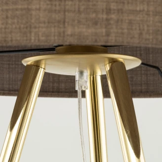 Gulvlampe Norrland Brun Matt, Gull Blank
