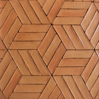 Alteret Håndlaget Laceria Gulvflis <strong>Natural Terracotta</strong>  5x17 cm