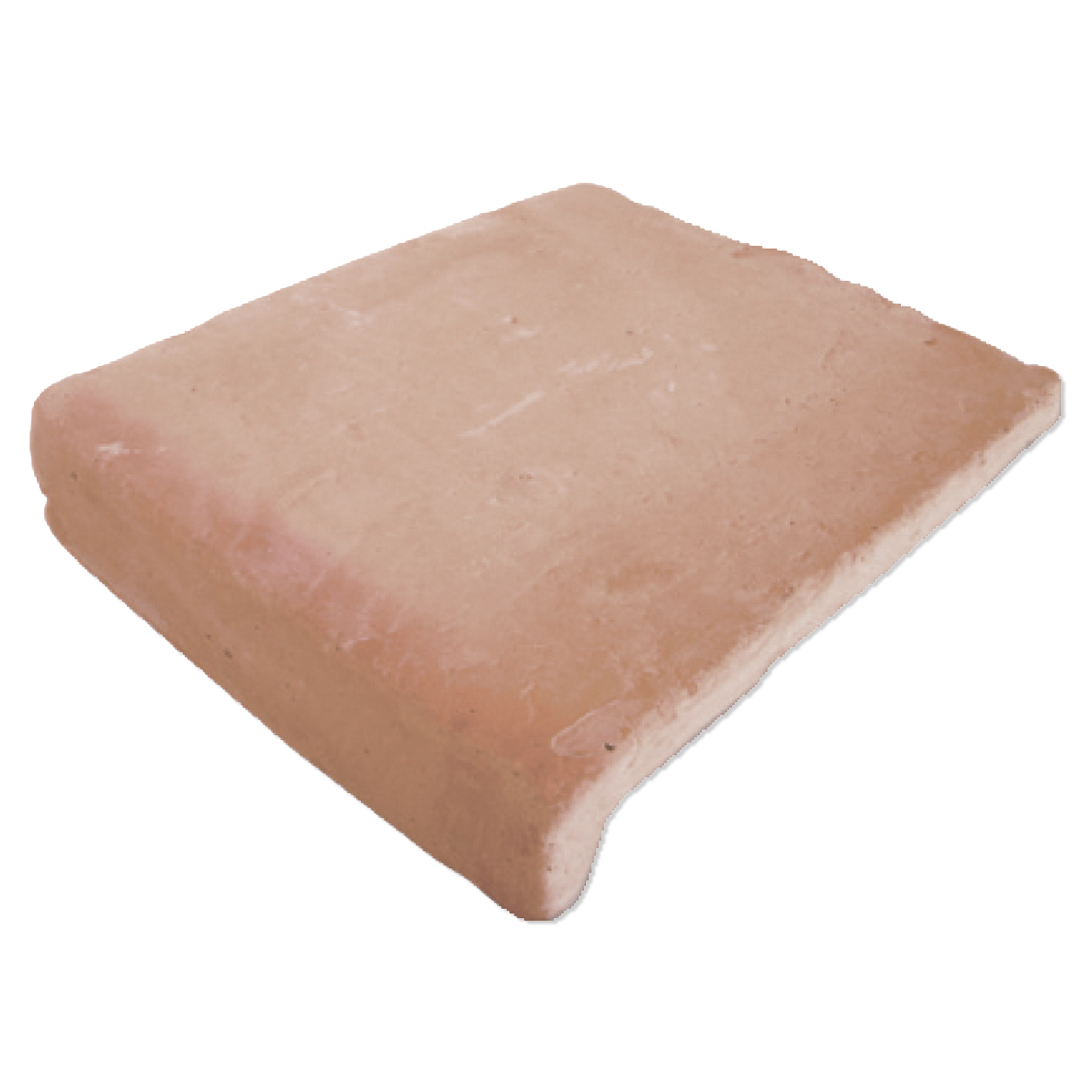 Alteret Håndlaget Trappeflis Hjørne Antic Terracotta Rund 25x34 cm
