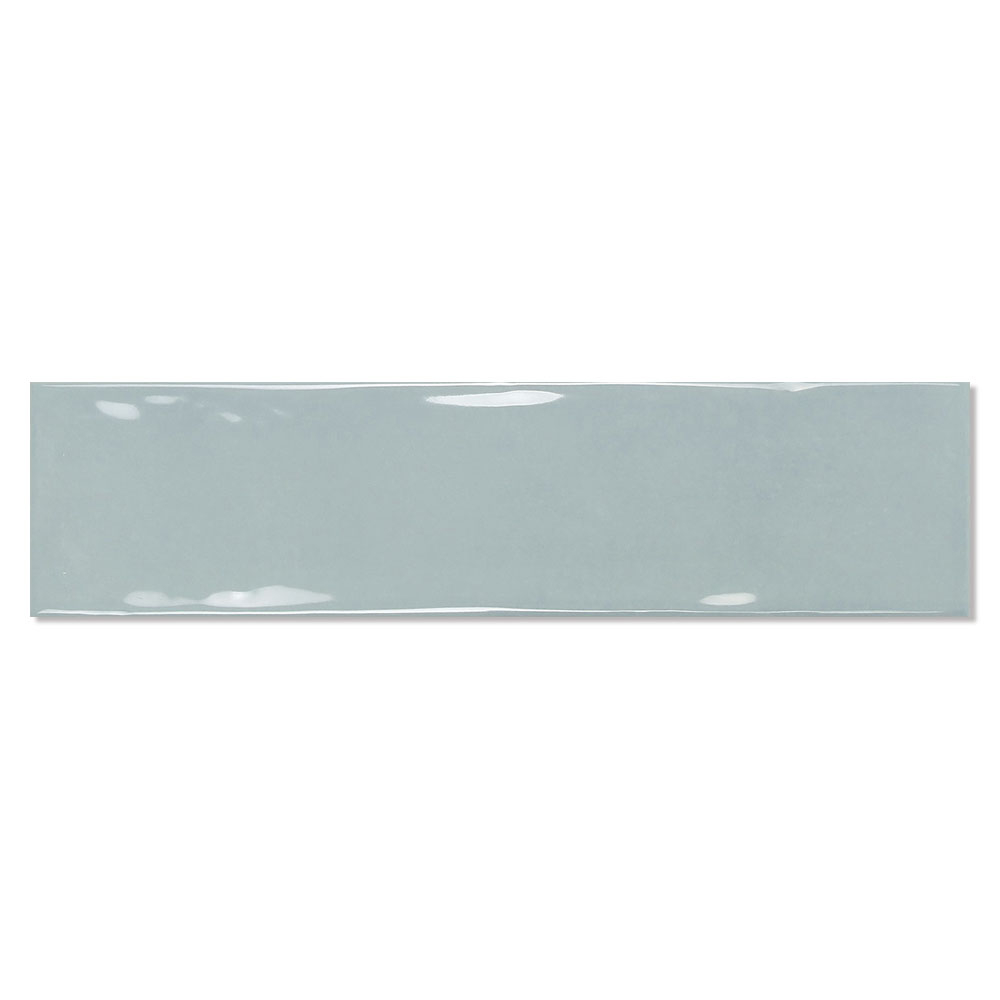 Veggflis Earth Blå Blank 8x30 cm
