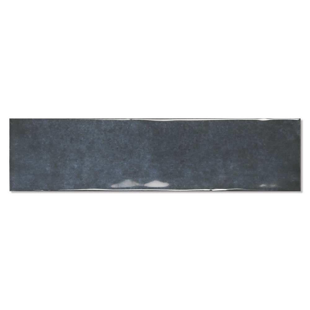 Veggflis Earth Atlantic Blå Blank 8x30 cm