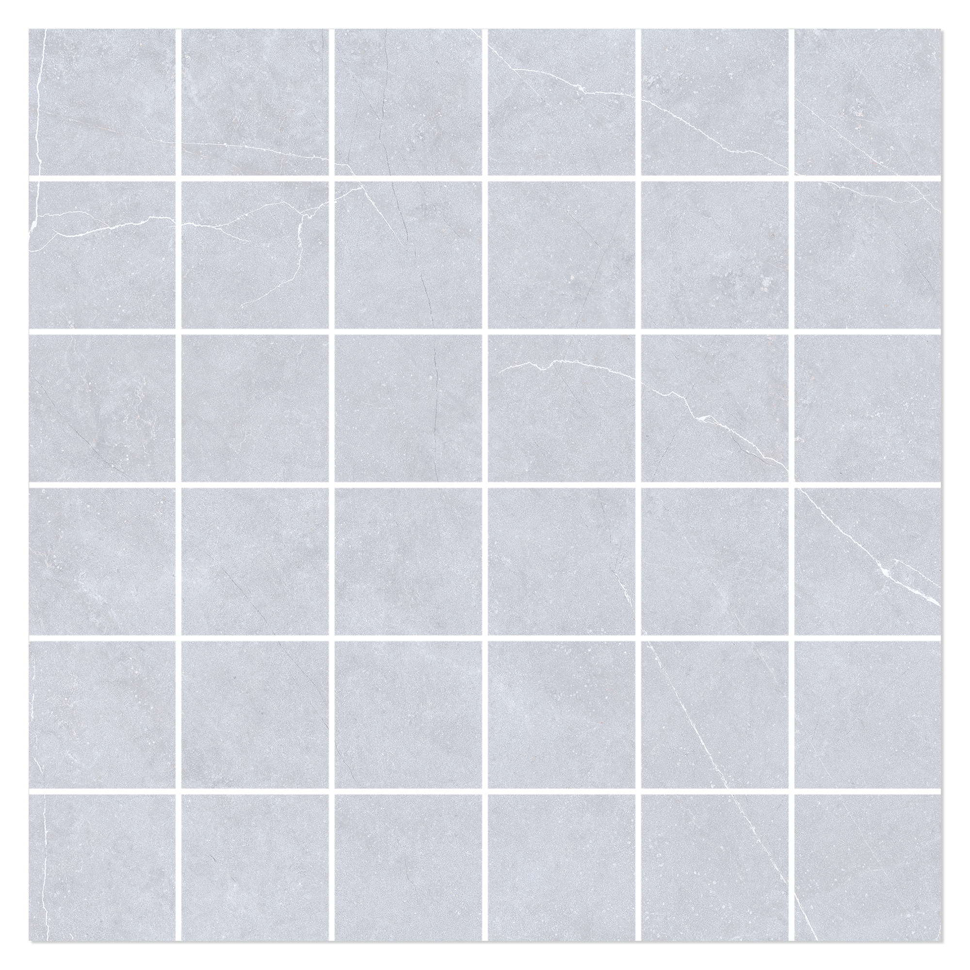 Mosaikkflis Vitrium Lys Grå Matt 30x30 (5x5) cm