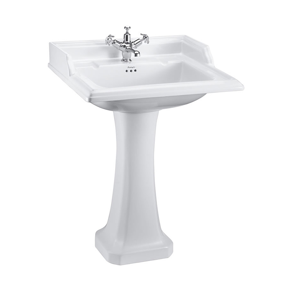 Burlington Servant Classic 65 cm Hvit med Piedestal Classic