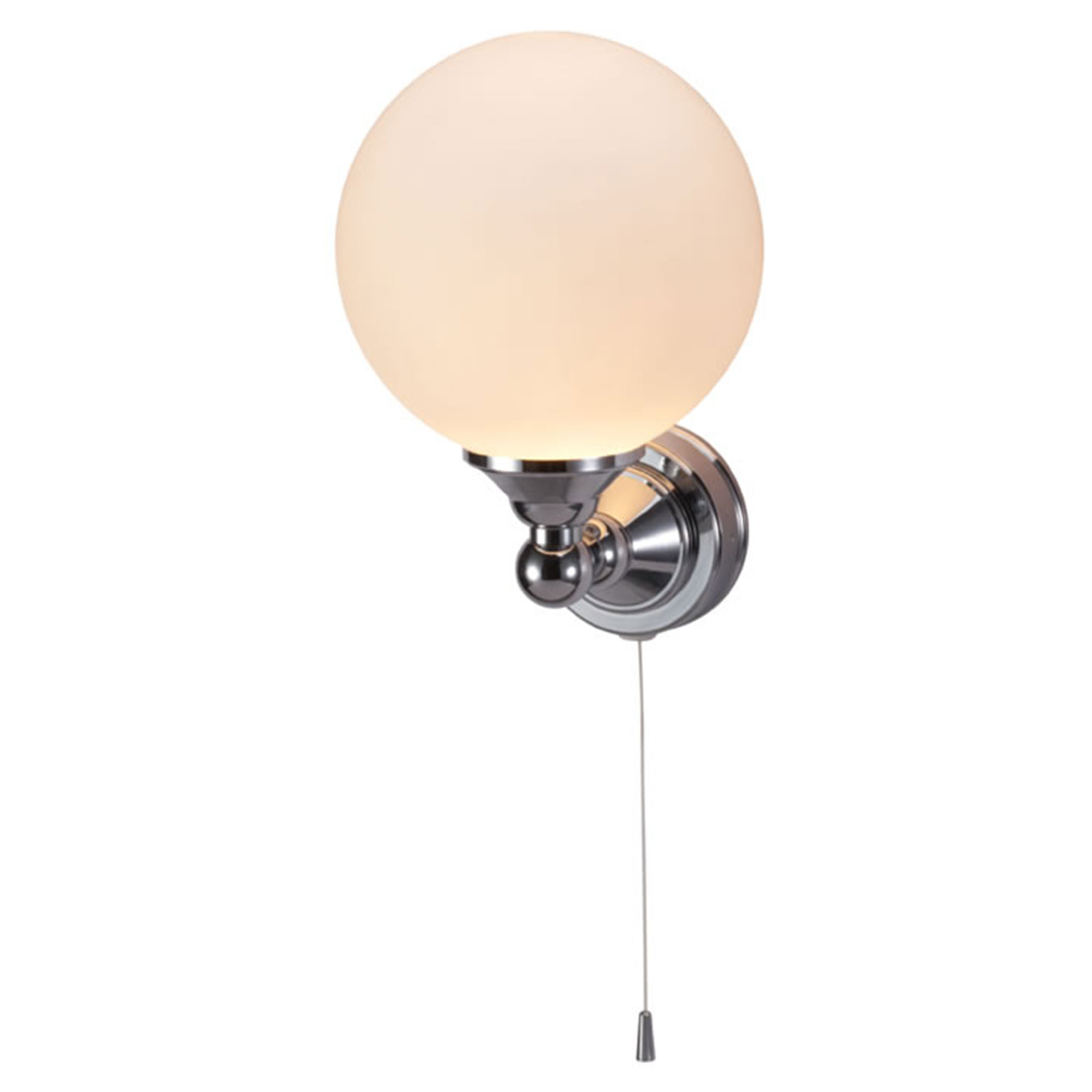Burlington Vegglampe Edwardian Rund Krom Blank