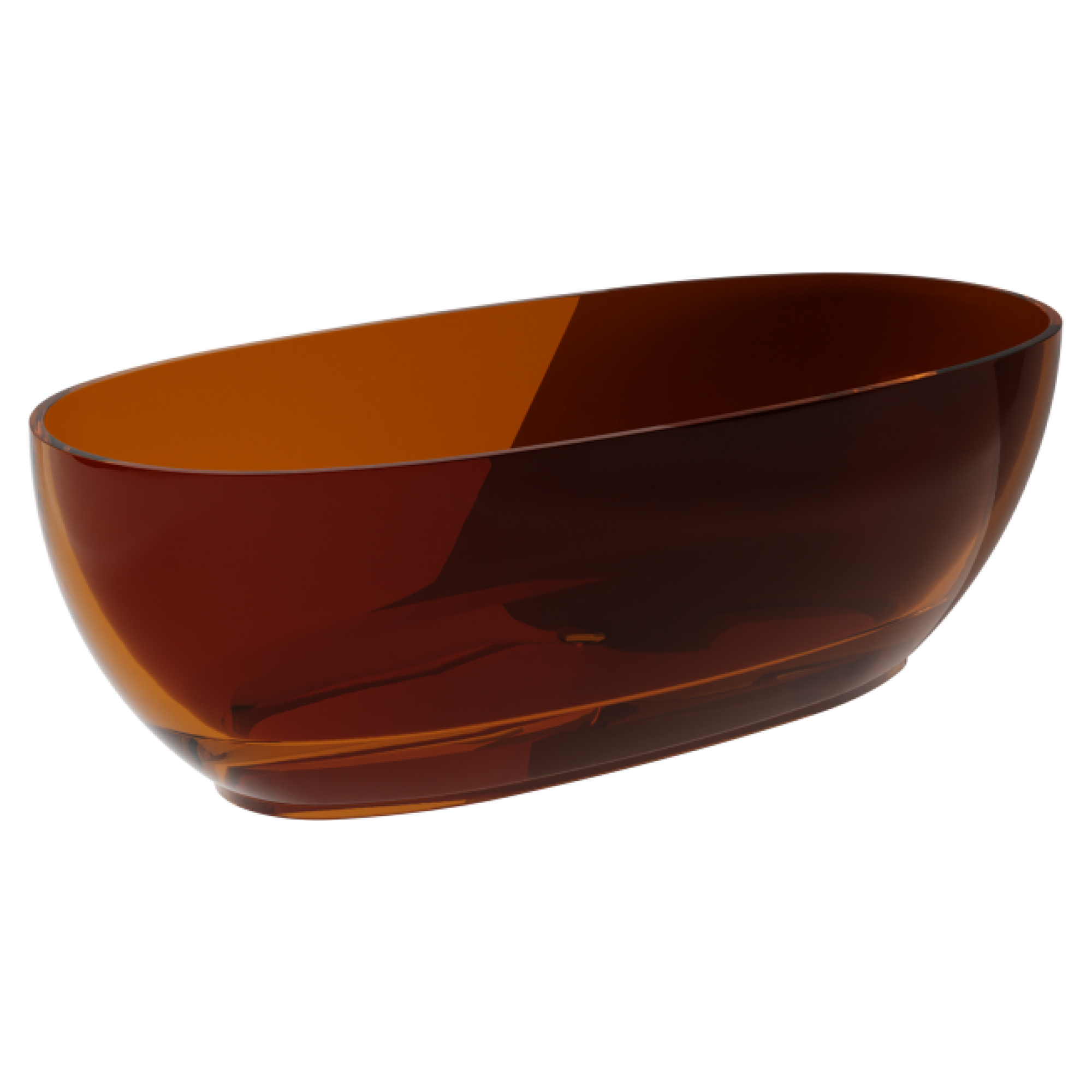 Badekar Brillant Oransje Blank 170 cm med Svart Matt Pop-up Bunnventil