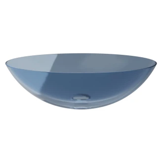 Håndvask <strong>Brillant</strong>  Blå Blank 50 cm med Sort Mat Pop-up Bundventil