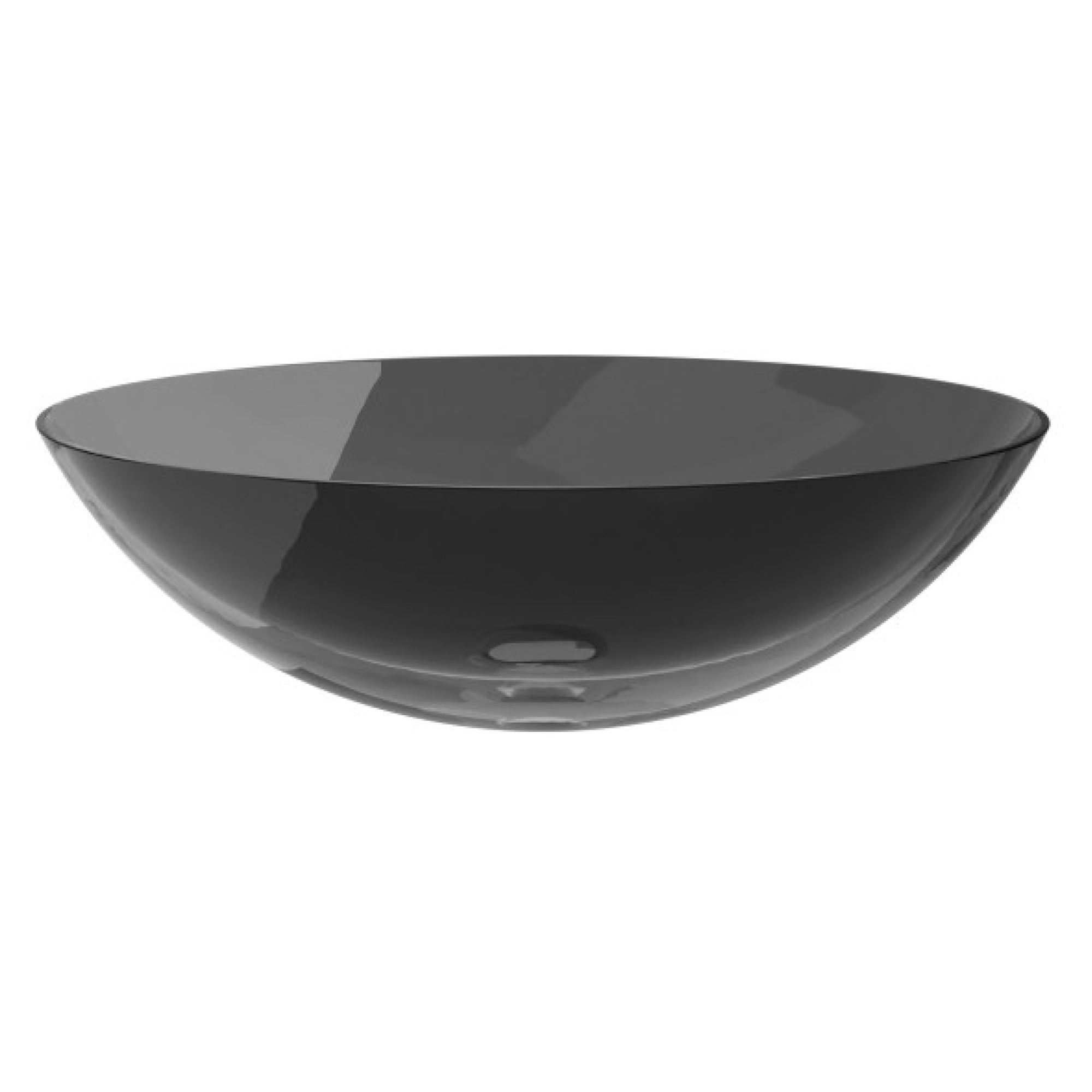 Servant Brillant Svart Blank 50 cm med Svart Matt Pop-up Bunnventil