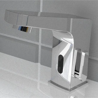 Servantbatteri Berøringsfri med Temperaturkontroll Sense Krom