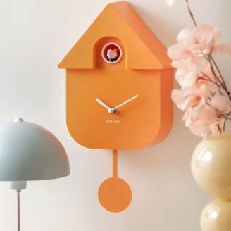 Karlsson Väggur Modern <strong>Cuckoo</strong>  Orange Matt