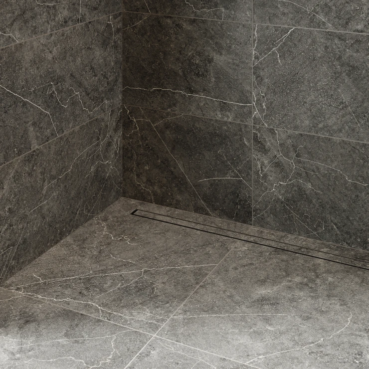 Gulvflis Vitrium Svart Matt 60x60 cm