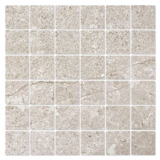Mosaikkflis <strong>Kalksten Öland</strong>  Grå Matt 30x30 (5x5) cm