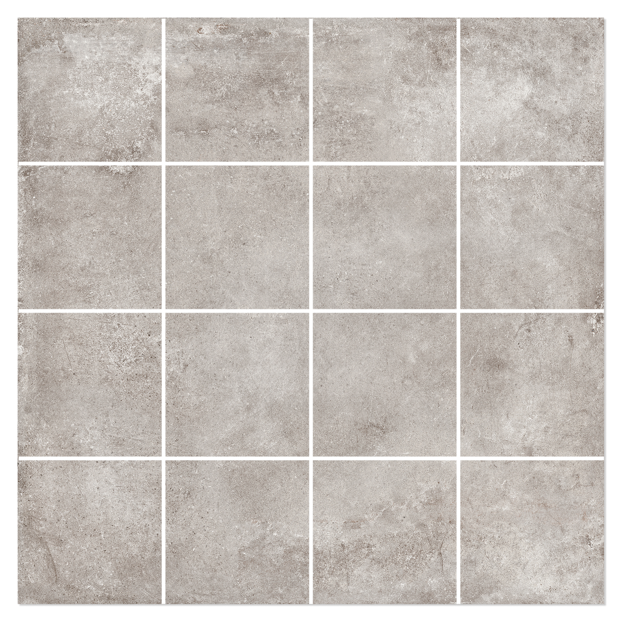 Mosaikkflis Ivrea Grå Matt 30x30 (7x7) cm
