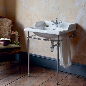 <strong>Burlington</strong>  Servant Classic 65 cm Hvit Blank med Kromstativ